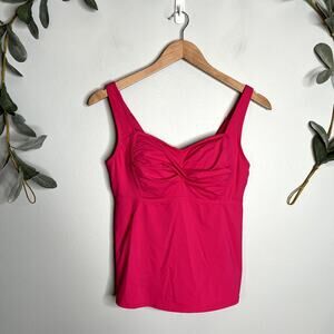 Bright Pink Tankini Top LAST CALL